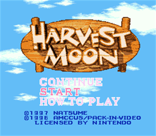 Harvest Moon - SNES