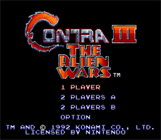 Contra III: The Alien Wars - SNES