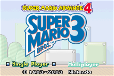 Super Mario Advance 4 Super Mario Bros. 3 - GBA