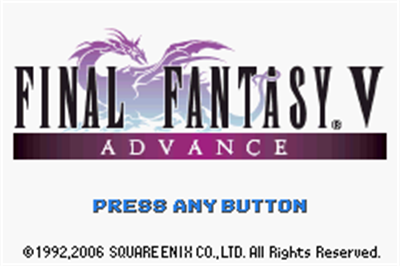 Final Fantasy V Advance - GBA