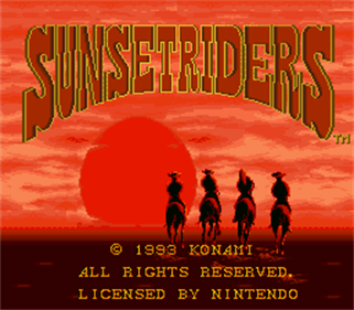 Sunset Riders - SNES